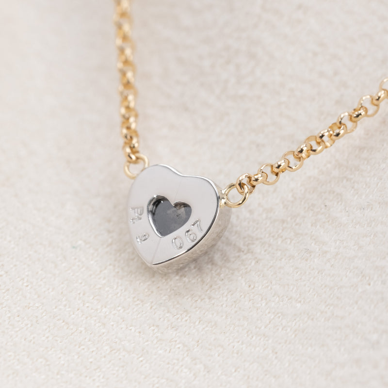 Heart Black Diamond Necklace