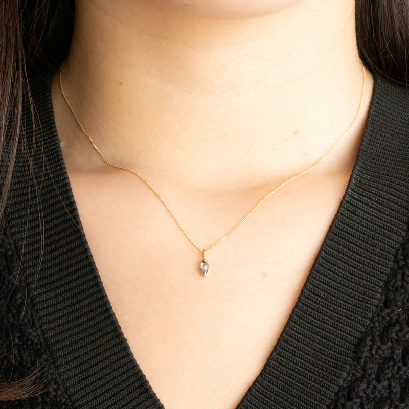 Stella Diamond Petal Necklace