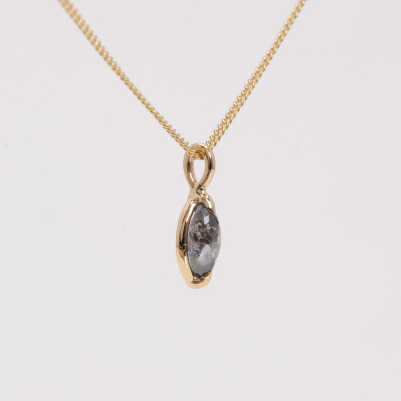 Stella Diamond Petal Necklace