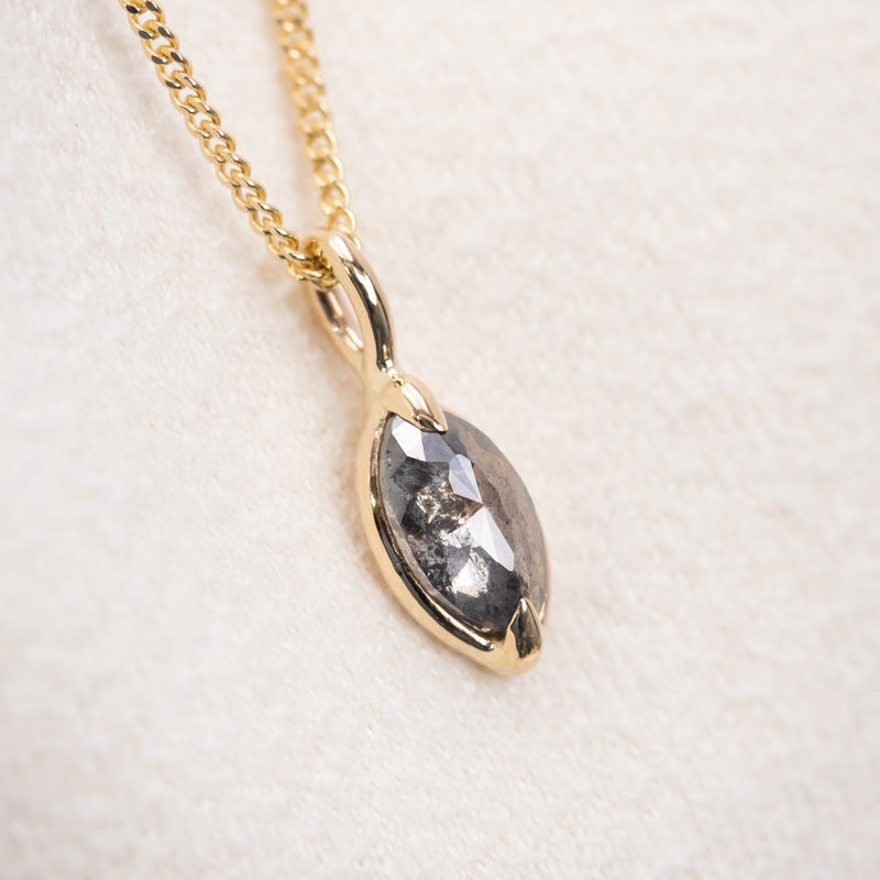 Stella Diamond Petal Necklace