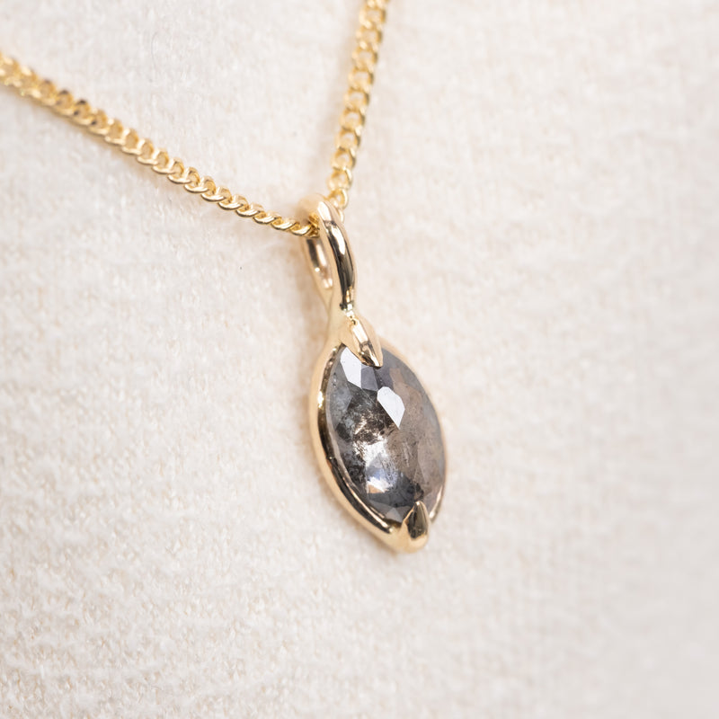 Stella Diamond Petal Necklace