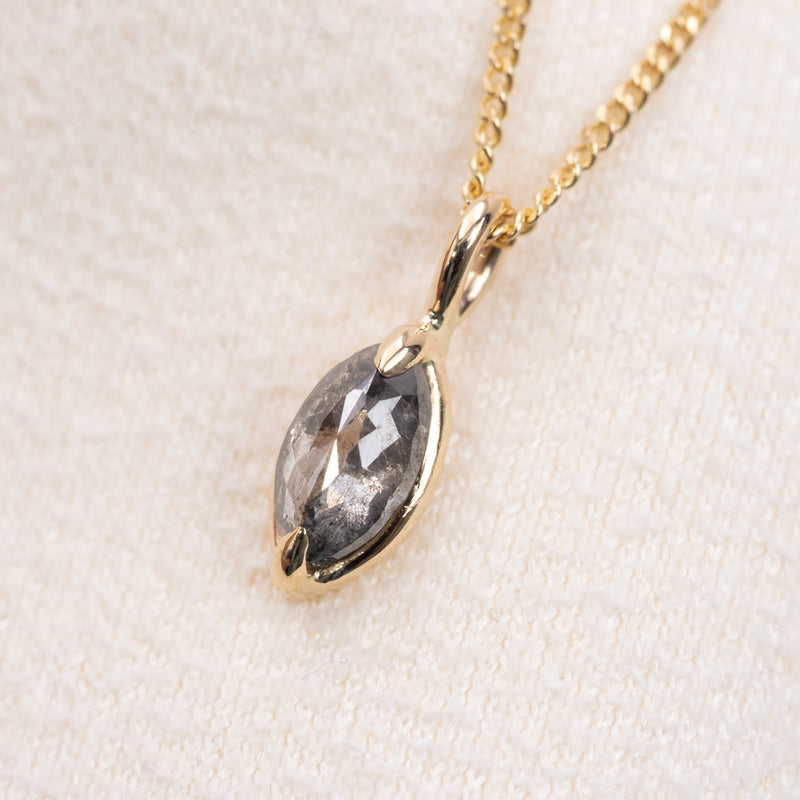 Stella Diamond Petal Necklace