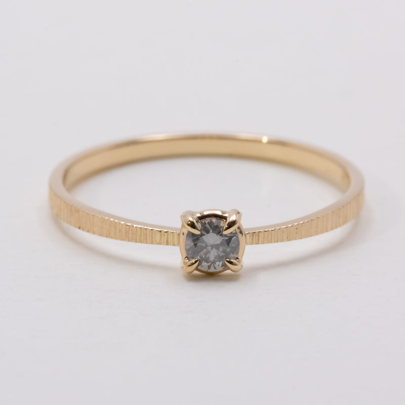 Blue grey butterfly ring