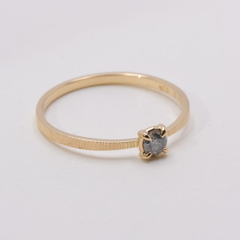 Blue grey butterfly ring