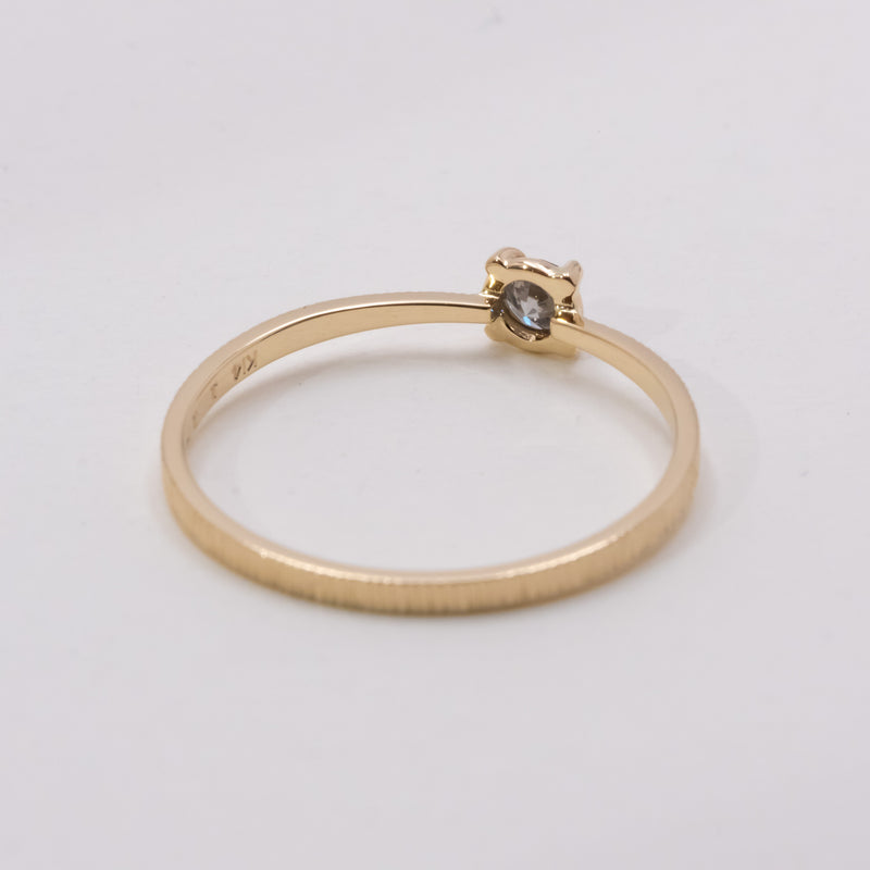 Blue grey butterfly ring