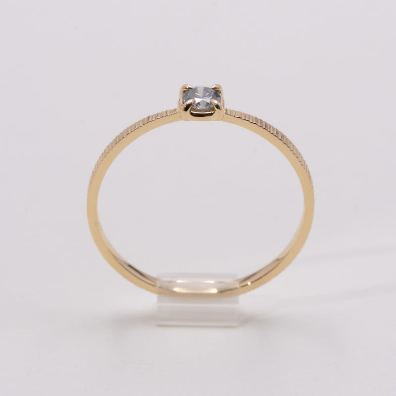 Blue grey butterfly ring