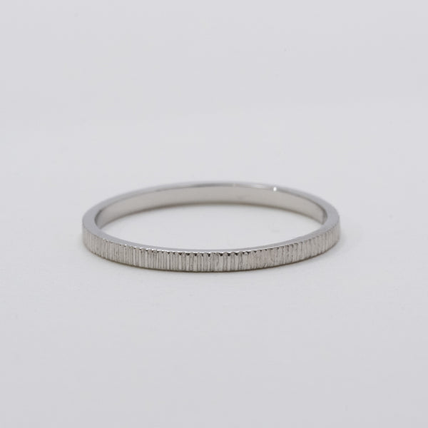 Milled square ring platinum