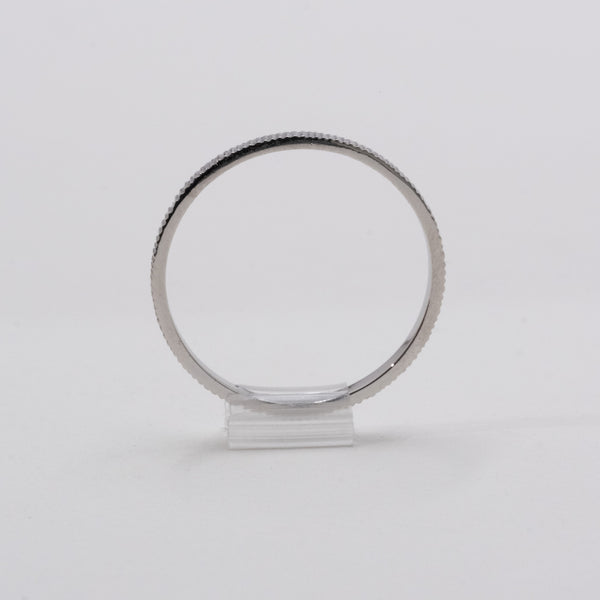 Milled square ring platinum