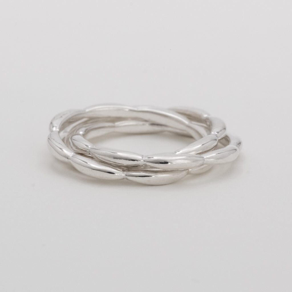 La liaison Ripple Ring Silver – lily & co.