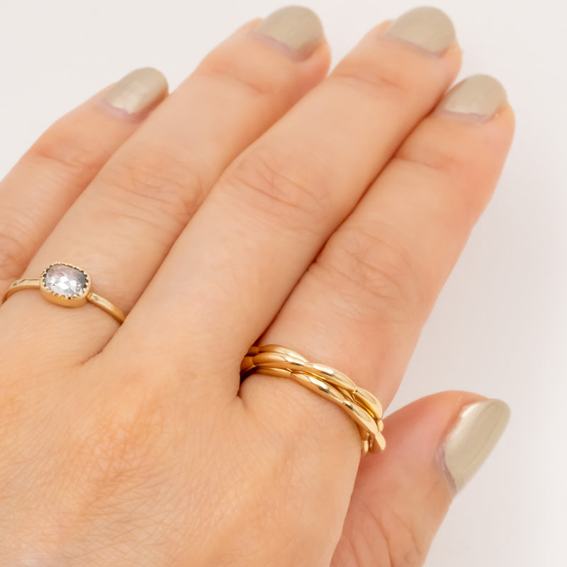 La liaison Ripple Ring Yellow Gold