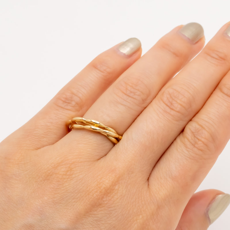 La liaison Ripple Ring Yellow Gold