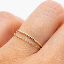 Thread chain ring plain