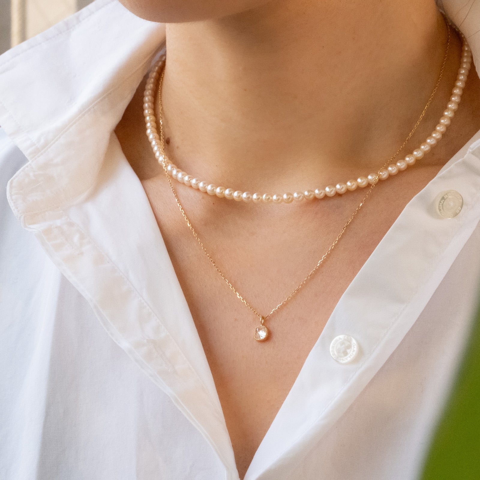 Akoya baby pearl necklace – lily & co.
