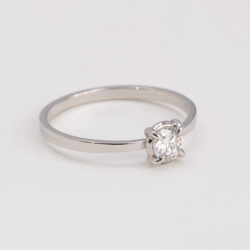 Butterfly Diamond Ring Round Brilliant Cut