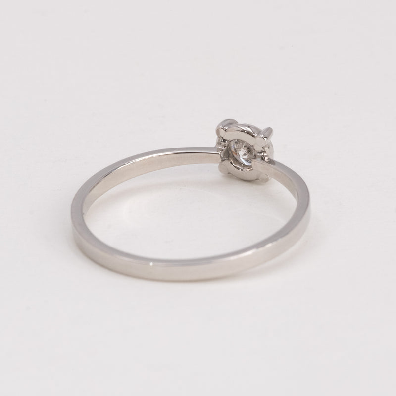 Butterfly Diamond Ring Round Brilliant Cut