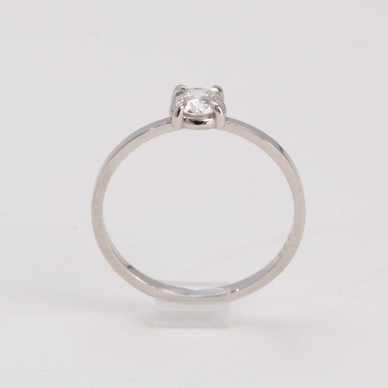 Butterfly Diamond Ring Round Brilliant Cut