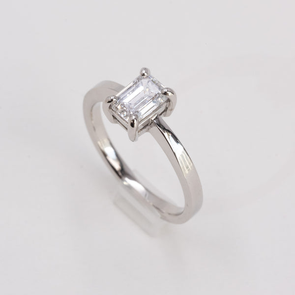 Emerald Cut Diamond Ring