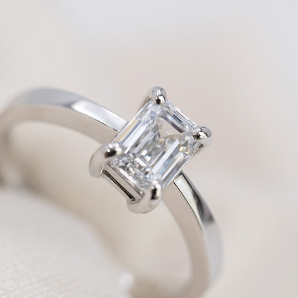 Emerald Cut Diamond Ring