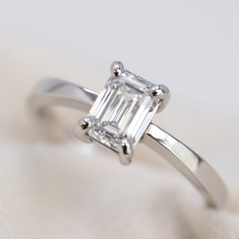 Emerald Cut Diamond Ring