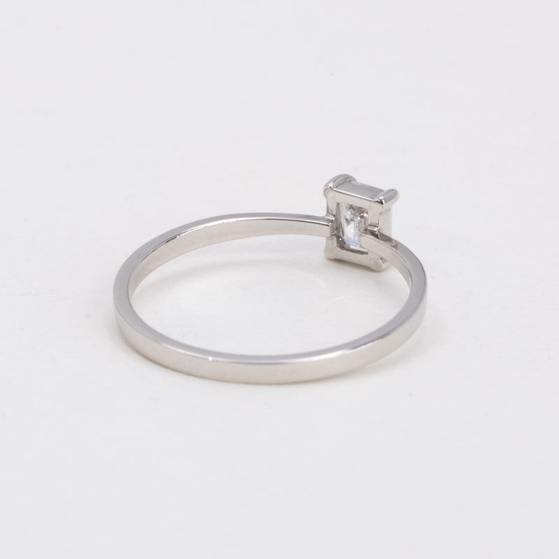Butterfly Diamond Ring Emerald Cut
