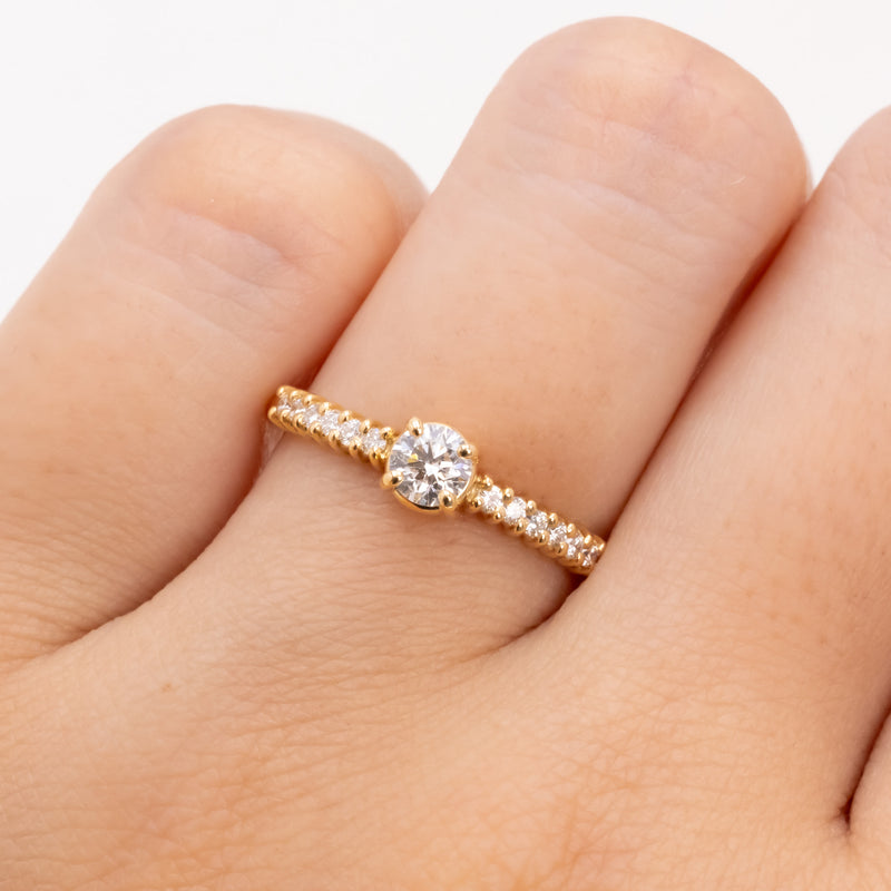 Blossom diamond ring
