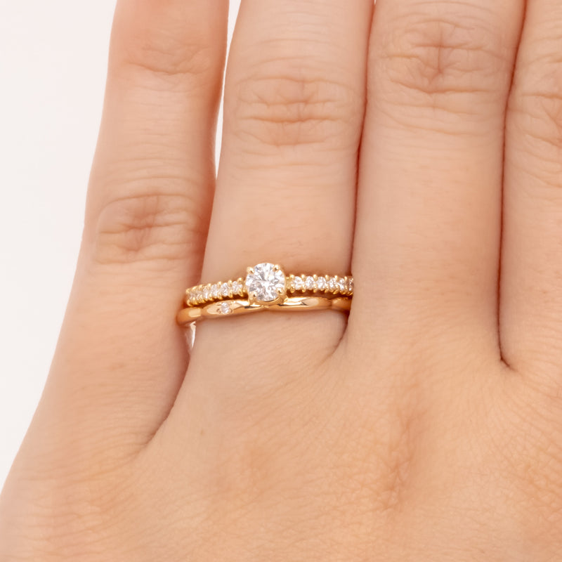 Blossom diamond ring