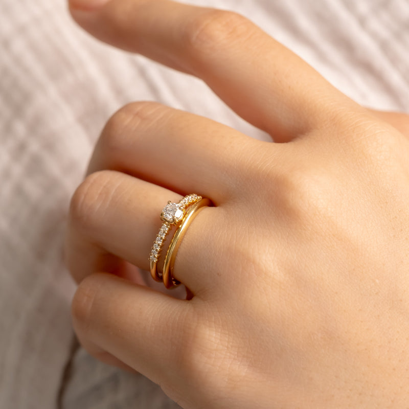 Blossom diamond ring