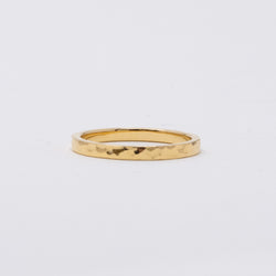 Hammered Square Ring 2mm
