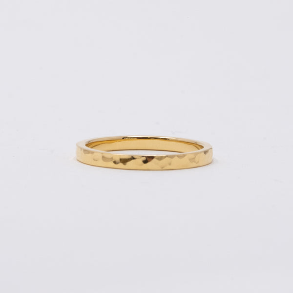 Hammered Square Ring 2mm