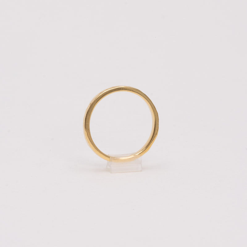 Hammered Square Ring 2mm