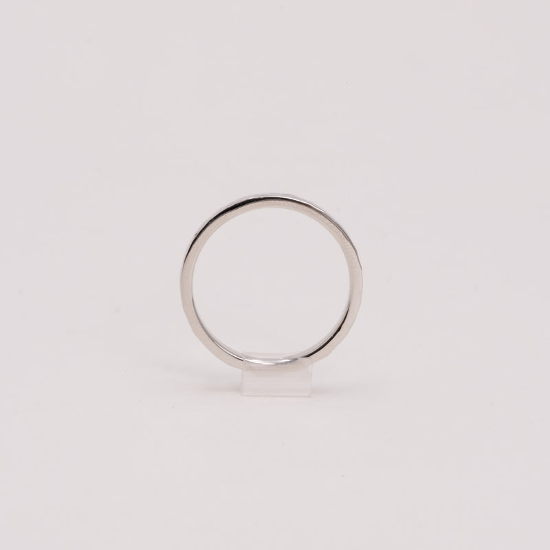 Hammered Square Ring 2mm