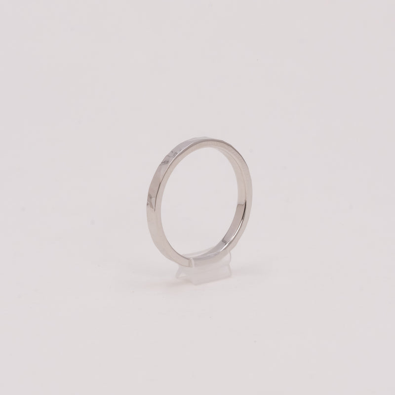 Hammered Square Ring 2mm