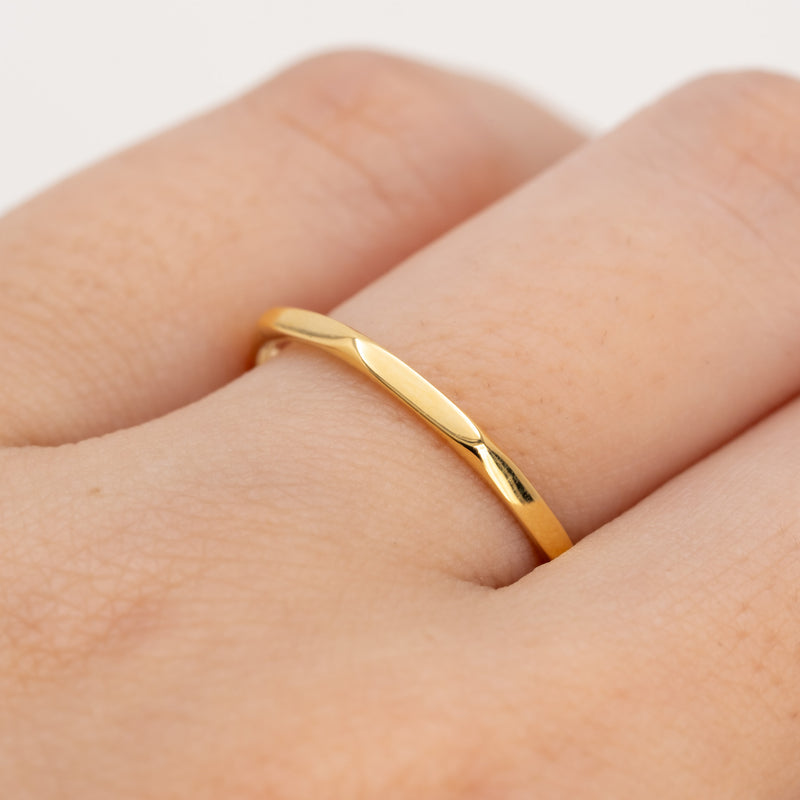 Faceted Stacking Ring 1.5mm