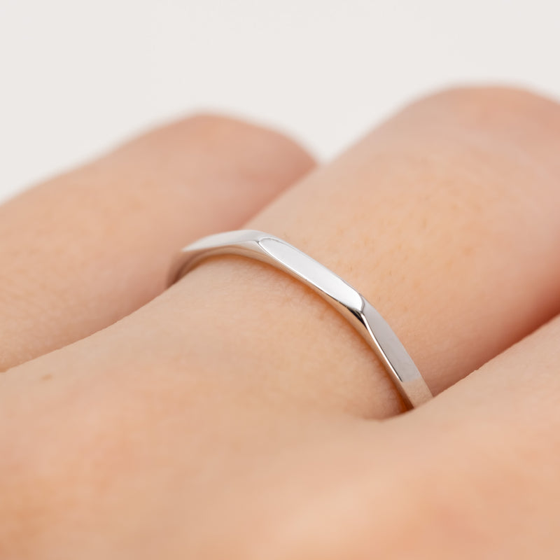 Faceted Stacking Ring 1.5mm