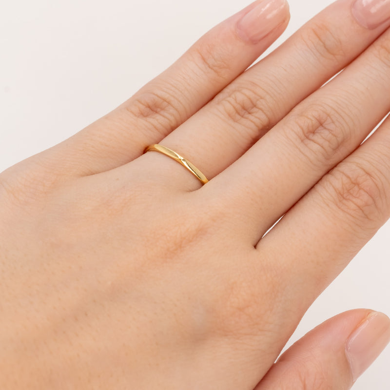 Faceted Stacking Ring 1.5mm