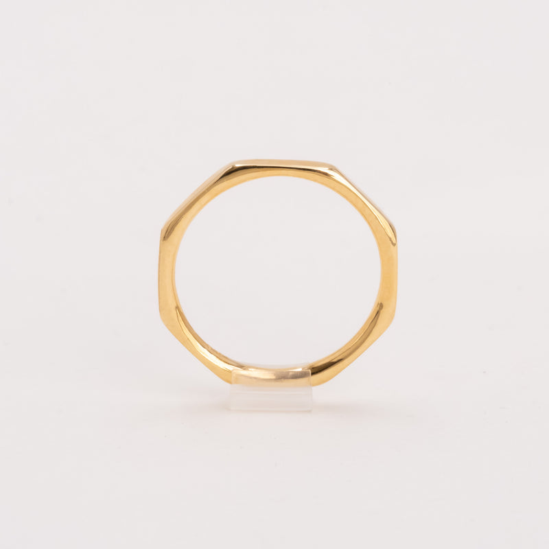 Faceted Stacking Ring 2mm