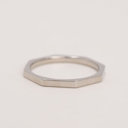 Faceted Stacking Ring 2mm