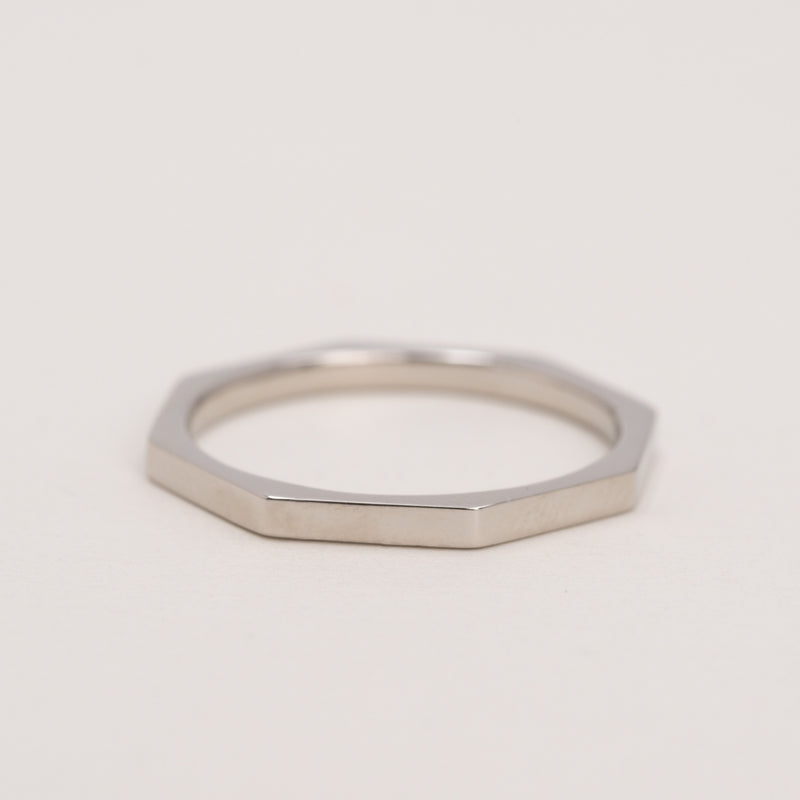 Faceted Stacking Ring 2mm