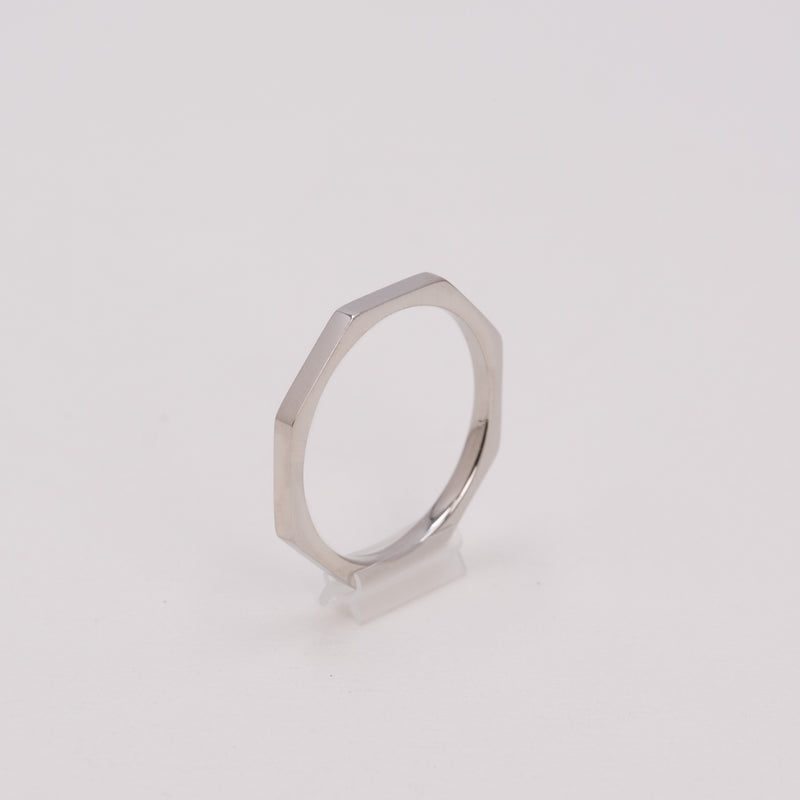 Faceted Stacking Ring 2mm