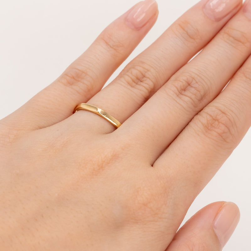 Faceted Stacking Ring 2mm