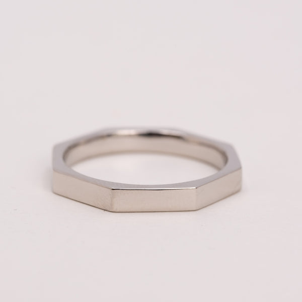 Faceted Stacking Ring 3mm