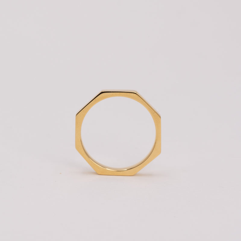 Faceted Stacking Ring 3mm