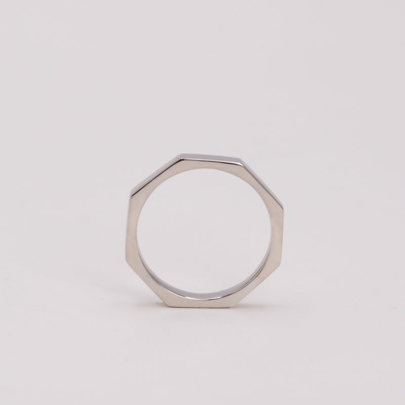Faceted Stacking Ring 3mm