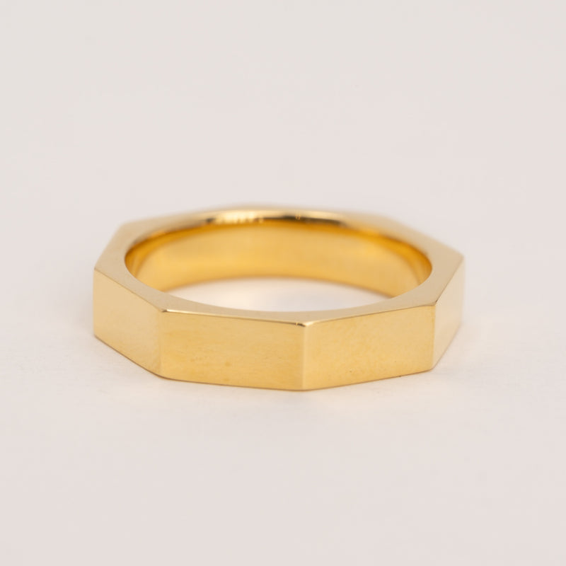 Faceted Stacking Ring 5mm