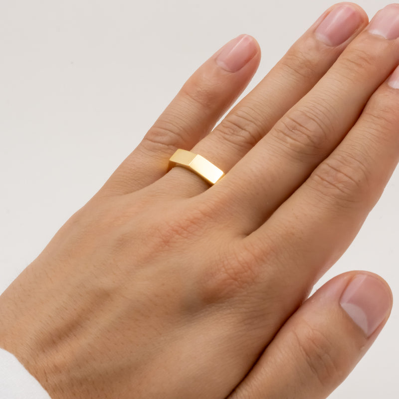 Faceted Stacking Ring 5mm