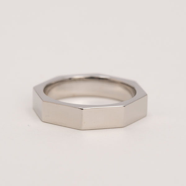 Faceted Stacking Ring 5mm