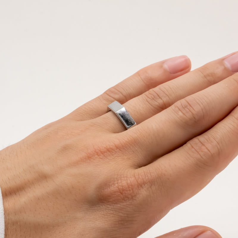 Faceted Stacking Ring 5mm