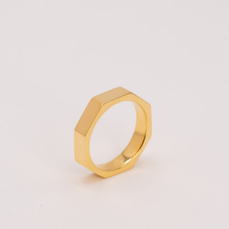 Faceted Stacking Ring 5mm