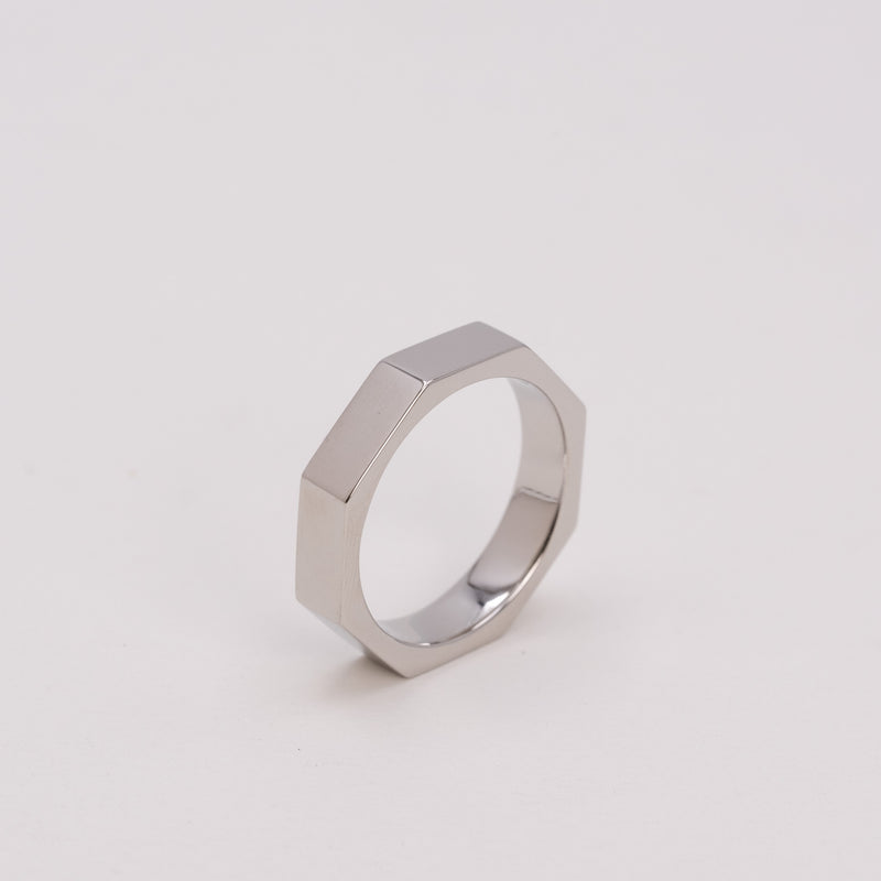 Faceted Stacking Ring 5mm