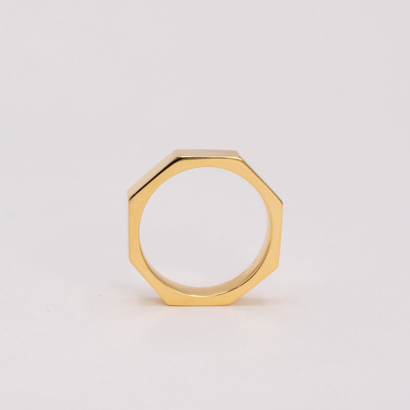 Faceted Stacking Ring 5mm